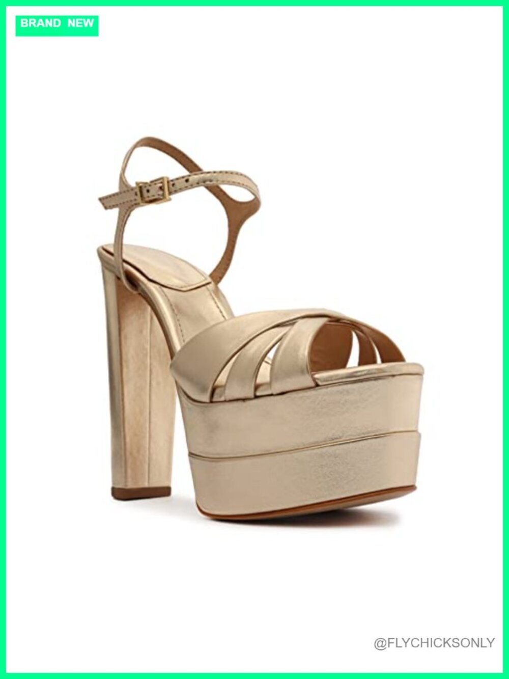 SCHUTZ Keefa High Leather Platform Sandals - Chunky Heel Ankle Strap